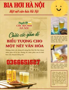 Nguồn gốc và lịch sử của cốc bia hơi Hà Nội